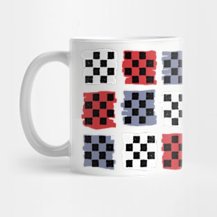 Checkerboard Scribble Mug